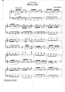 Prelude and Fugue in a minor for piano (7): Prelude and Fugue in a minor for piano (7) by Hans Bakker
