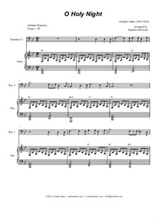 Instrumental version: For trombone duet by Adolphe Adam