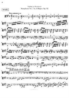 Vollständiger Sinfonie: Bratschenstimmen by Ludwig van Beethoven
