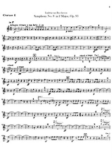 Vollständiger Sinfonie: Hörnerstimmen by Ludwig van Beethoven