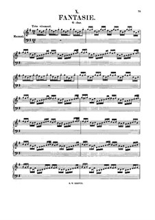 Fantasie in G-Dur, BWV 572: Für Orgel by Johann Sebastian Bach