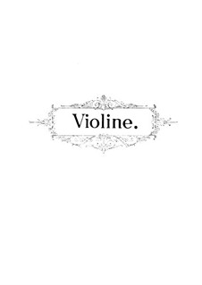 Schwedische Tänze für Vioine und Klavier, Op.30: Solostimme by Tor Aulin