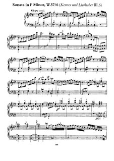 Sammlung III, Wq 57: Sonate Nr.3 in f-Moll by Carl Philipp Emanuel Bach