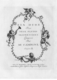 Sechs Duos für Flöten, Op.11: Sechs Duos für Flöten by Giuseppe Maria Cambini