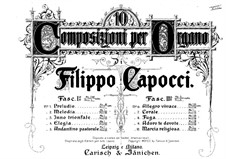 Zehn Orgelstücke: Band II, Nr.6-10 by Filippo Capocci