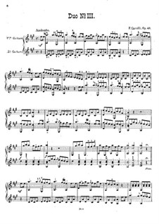 Drei Duette für zwei Gitarre, Op.48: Duett Nr.3 by Ferdinando Carulli