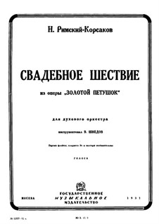 Der goldene Hahn. Oper: Wedding Procession by Nikolai Rimsky-Korsakov