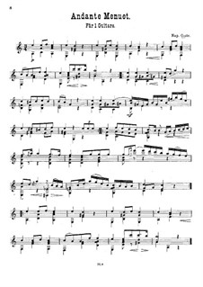 Récréation du guitariste (The Guitarist's Break), Op.51 : No.12 Andante Menuet by Napoléon Coste