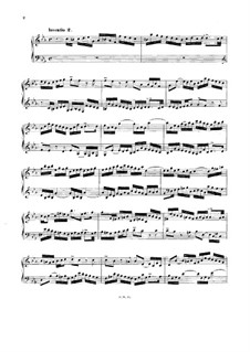 Nr.2 in c-moll, BWV 773: Für Cembalo (oder Klavier) by Johann Sebastian Bach