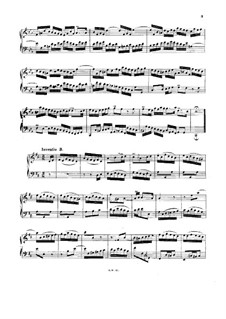 Nr.3 in D-Dur, BWV 774: For piano (Manuscript) by Johann Sebastian Bach