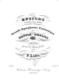 Symphonie fantastique, H.48 Op.14: Version für Klavier by Hector Berlioz