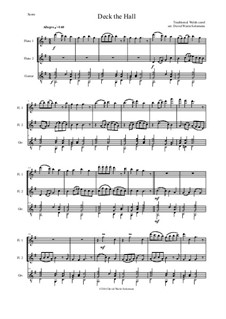 Chamber version: For two flutes and guitar by folklore