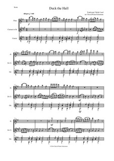 Chamber version: For flute, clarinet and guitar by folklore