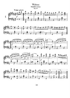 Vollständiger Satz: Für Klavier, vierhändig (vereinfachte Version) by Johannes Brahms