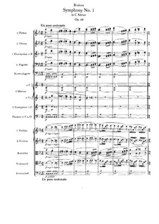 Teil I: Partitur by Johannes Brahms