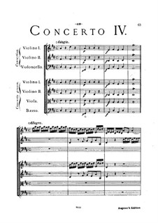 Concerto Grosso Nr.4: Partitur by Arcangelo Corelli