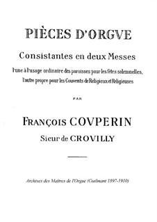 Zwei Messen für Orgel: Zwei Messen für Orgel by François Couperin