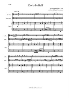Chamber version: For alto saxophone, tenor saxophone and piano by folklore