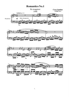 Two Romantics for piano, CS040: Two Romantics for piano by Santino Cara