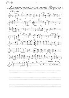 Divertissement on Mozart's themes (Mozart in jazz): Stimmen by Wolfgang Amadeus Mozart