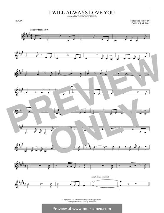 Instrumental version: Für Violine by Dolly Parton