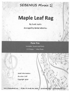 Maple Leaf Rag: For flute trio by Scott Joplin