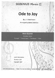 Ode an die Freude: Version for wind quartet by Ludwig van Beethoven