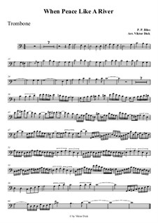 Wenn Friede mit Gott: Für Posaune by Philip Paul Bliss