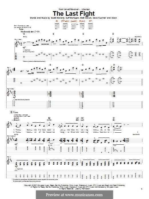 The Last Fight (Velvet Revolver) von Slash, D. Kushner, D. McKagan, M