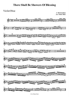 Mächtige Ströme des Segens: Für Oboe by James McGranahan