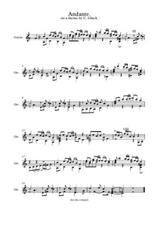 Andante on a theme by Gluck: Andante on a theme by Gluck by John Hall