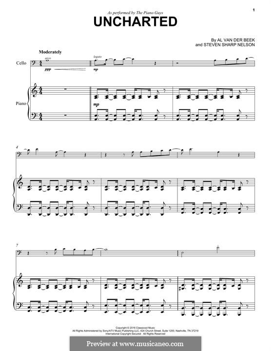 Uncharted (The Piano Guys): Für Klavier by Al van der Beek, Steven Sharp Nelson