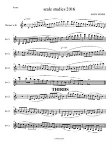 Scale Studies for Clarinet: Scale Studies for Clarinet by Gary Mosse