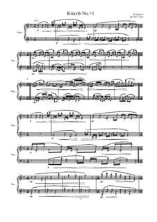 Kincob No.+1 for piano, MVWV 1102: Kincob No.+1 for piano by Maurice Verheul