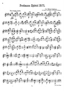 Fredmans Epistel No.71: Fredmans Epistel No.71 by Carl Michael Bellman