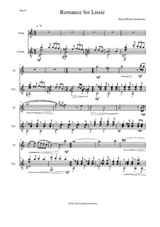 Romance for Lissie: Für Flöte und Gitarre by David W Solomons