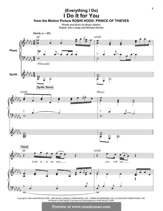 Vocal version: Für Stimme und Klavier by Michael Kamen