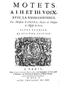 Motetten: Buch I by André Campra