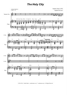 The Holy City: Duet for soprano and alto saxophone by Stephen Adams