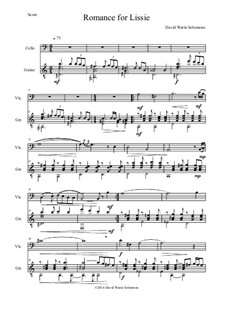 Romance for Lissie: Für Cello und Gitarre by David W Solomons