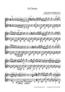 El Choclo: Für zwei Gitarren by Ángel Gregorio Villoldo