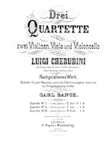 Streichquartett Nr.4 in E-Dur: Violastimme by Luigi Cherubini