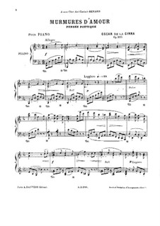 Murmures d'Amour, Op.125: Murmures d'Amour by Óscar de la Cinna