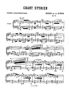 Chant Styrien, Op.66: Chant Styrien by Óscar de la Cinna