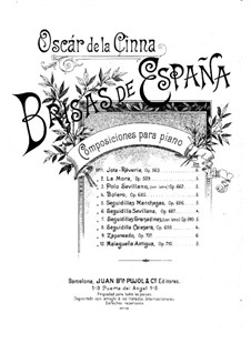 Seguedillas Granadinas, Op.690 No.7: Seguedillas Granadinas by Óscar de la Cinna