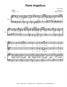 Panis angelicus: For soprano and tenor solo - piano accompaniment (with accompaniment track) by César Franck