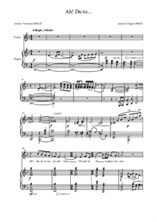 Ah, du-te!: Für Stimme und Klavier by Eugen Doga
