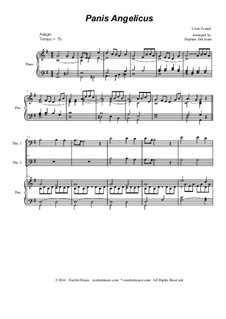 Panis angelicus: Trombone duet - piano accompaniment by César Franck
