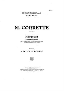 Konzert für drei Violinen, Cello und Klavier No.3 'Margoton': Violinstimme I by Michel Corrette