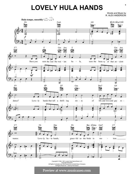 Mele Kalikimaka: Für Stimme und Klavier (oder Gitarre) by Robert Alexander Anderson